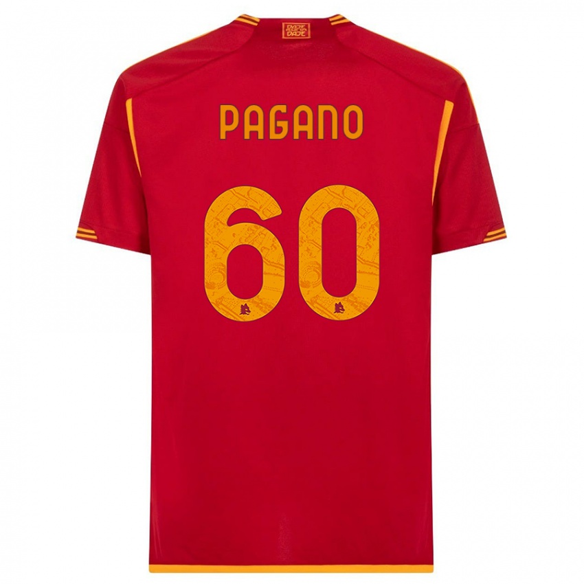 Niño Camiseta Riccardo Pagano #60 Rojo 1ª Equipación 2023/24 La Camisa Chile