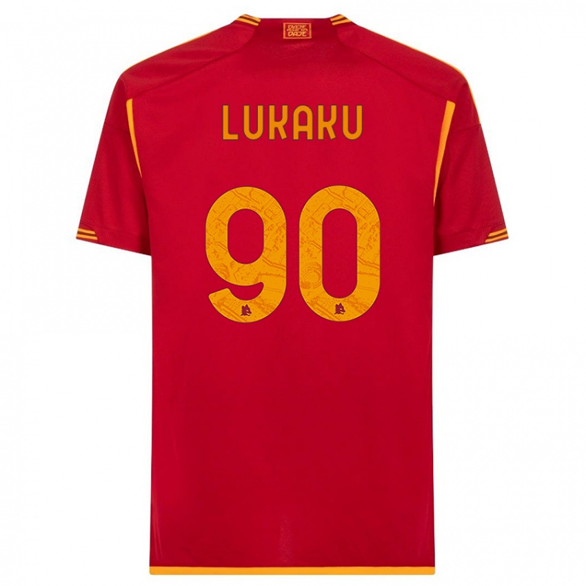 Niño Camiseta Romelu Lukaku #90 Rojo 1ª Equipación 2023/24 La Camisa Chile