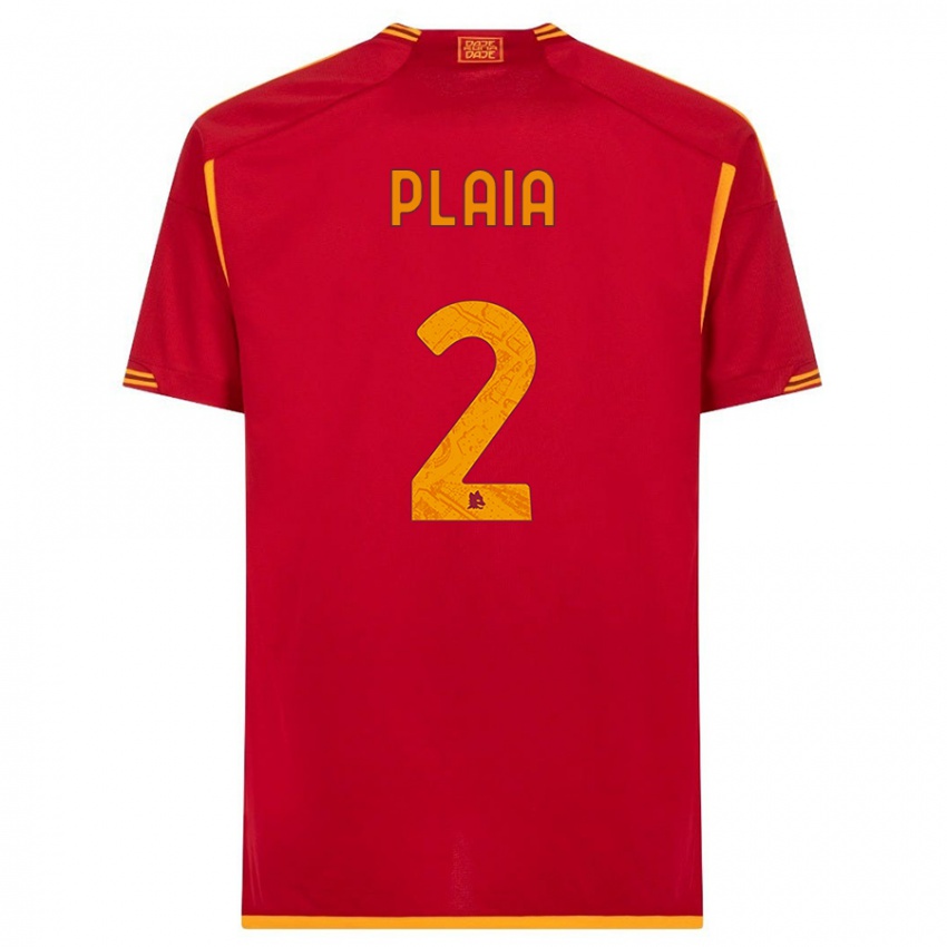Niño Camiseta Matteo Plaia #2 Rojo 1ª Equipación 2023/24 La Camisa Chile