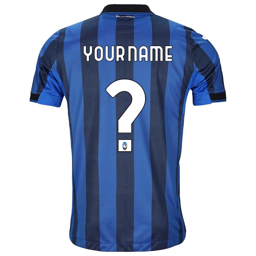 Niño Camiseta Su Nombre #0 Azul Negro 1ª Equipación 2023/24 La Camisa Chile