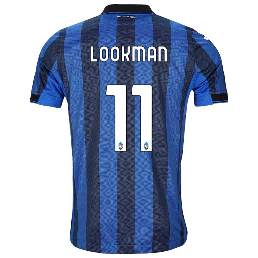 Niño Camiseta Ademola Lookman #11 Azul Negro 1ª Equipación 2023/24 La Camisa Chile