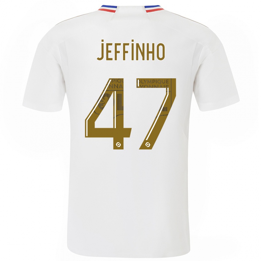 Niño Camiseta Jeffinho #47 Blanco 1ª Equipación 2023/24 La Camisa Chile