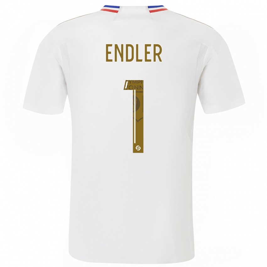 Niño Camiseta Christiane Endler #1 Blanco 1ª Equipación 2023/24 La Camisa Chile