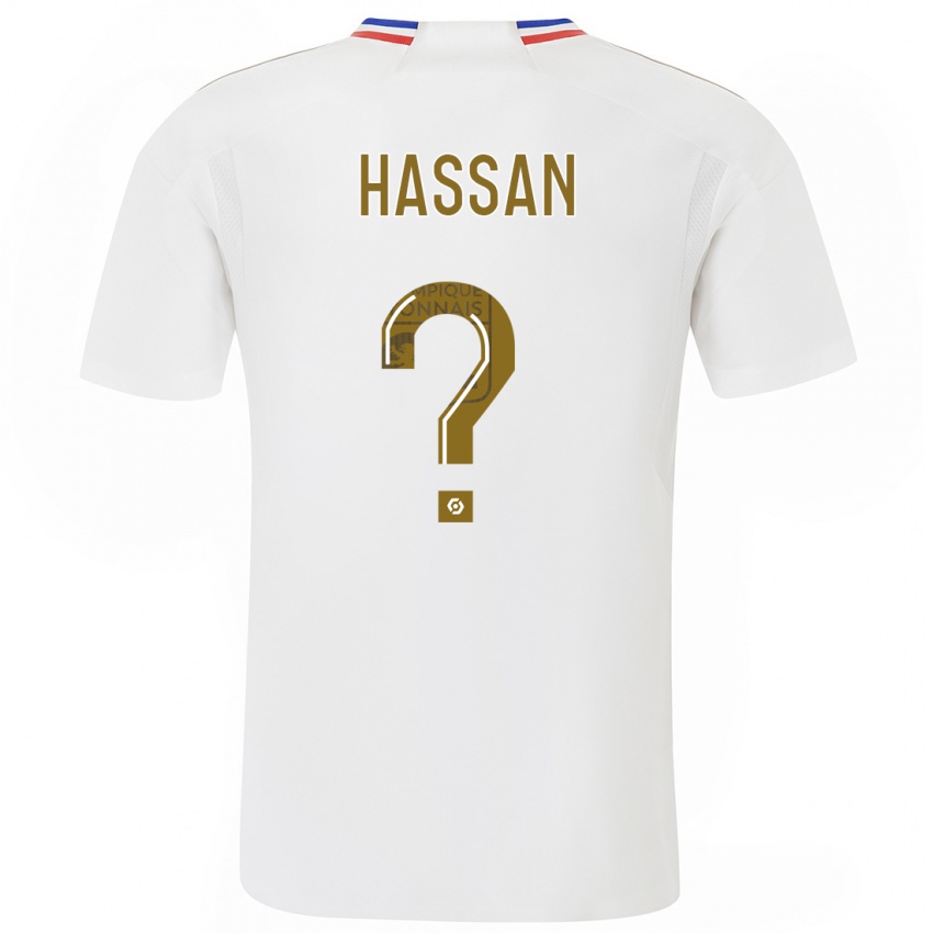 Niño Camiseta Ali Hassan #0 Blanco 1ª Equipación 2023/24 La Camisa Chile