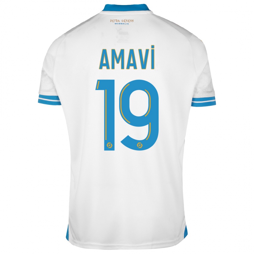 Niño Camiseta Jordan Amavi #19 Blanco 1ª Equipación 2023/24 La Camisa Chile