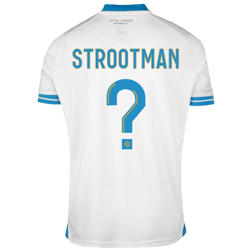 Niño Camiseta Kevin Strootman #0 Blanco 1ª Equipación 2023/24 La Camisa Chile