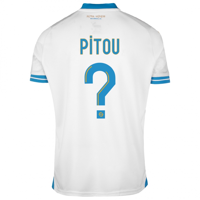 Niño Camiseta Jonathan Pitou #0 Blanco 1ª Equipación 2023/24 La Camisa Chile