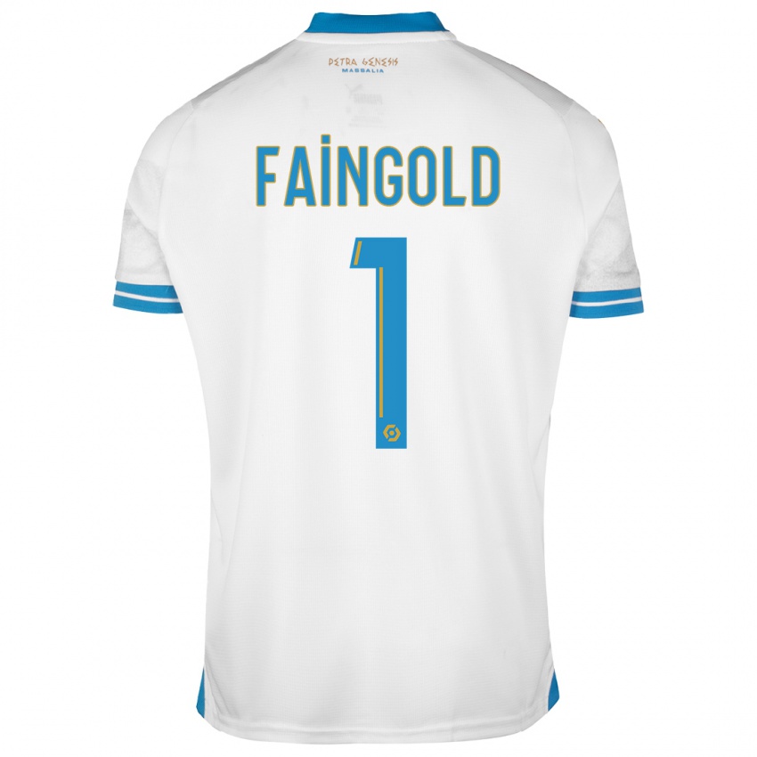 Niño Camiseta Abbie Faingold #1 Blanco 1ª Equipación 2023/24 La Camisa Chile