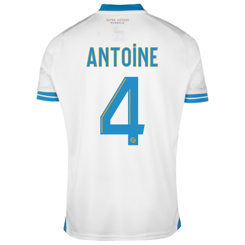 Niño Camiseta Maud Antoine #4 Blanco 1ª Equipación 2023/24 La Camisa Chile