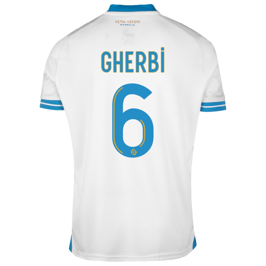 Niño Camiseta Candice Gherbi #6 Blanco 1ª Equipación 2023/24 La Camisa Chile