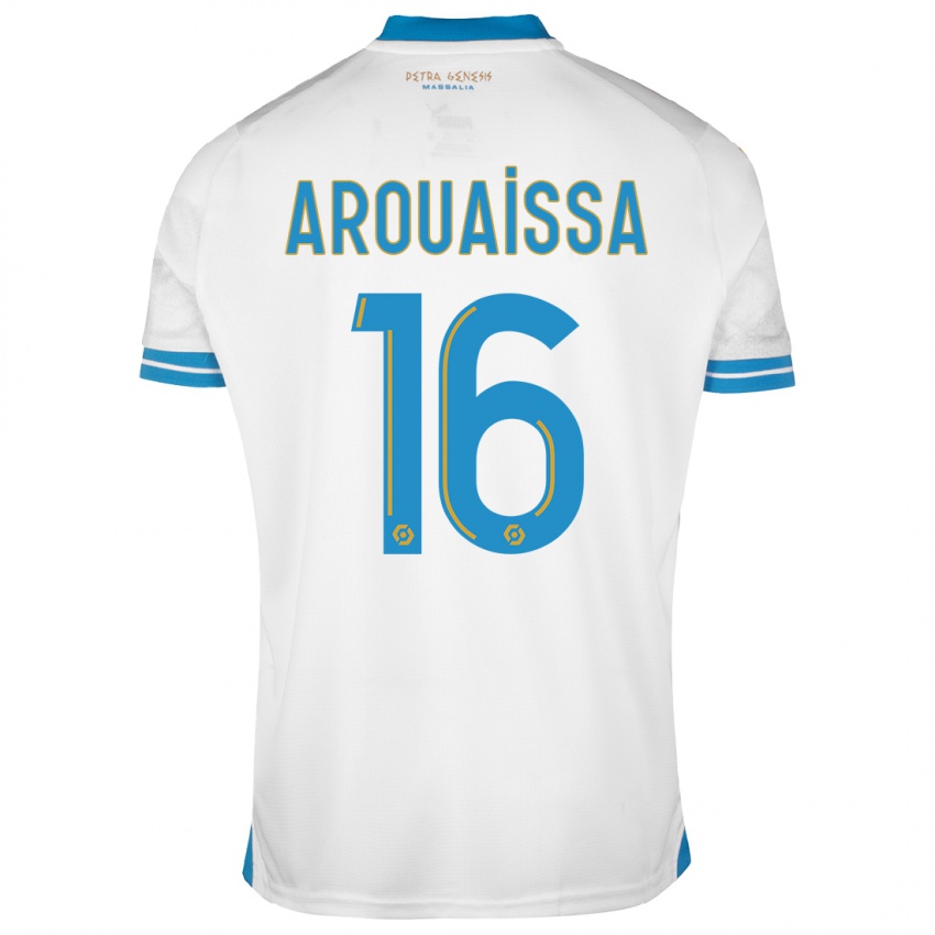 Niño Camiseta Ines Arouaissa #16 Blanco 1ª Equipación 2023/24 La Camisa Chile