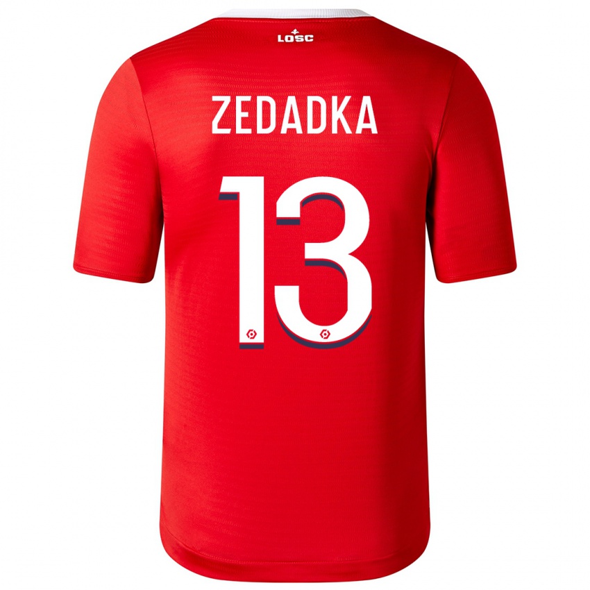 Niño Camiseta Akim Zedadka #13 Rojo 1ª Equipación 2023/24 La Camisa Chile