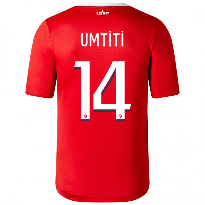 Niño Camiseta Samuel Umtiti #14 Rojo 1ª Equipación 2023/24 La Camisa Chile