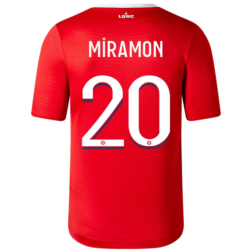 Niño Camiseta Ignacio Miramón #20 Rojo 1ª Equipación 2023/24 La Camisa Chile