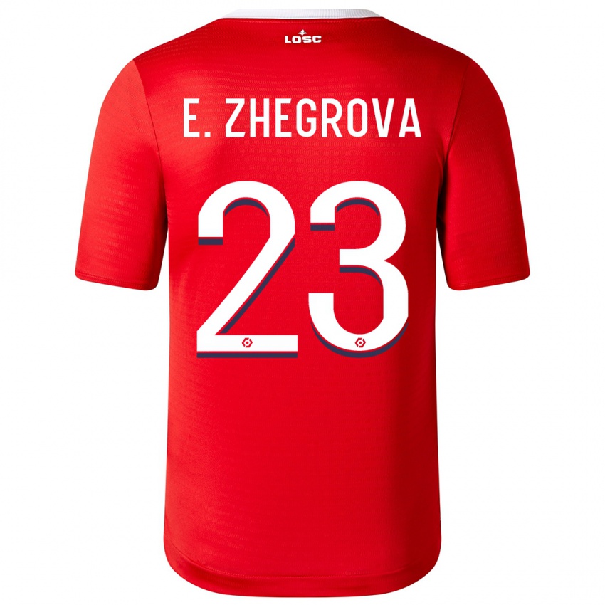 Niño Camiseta Edon Zhegrova #23 Rojo 1ª Equipación 2023/24 La Camisa Chile