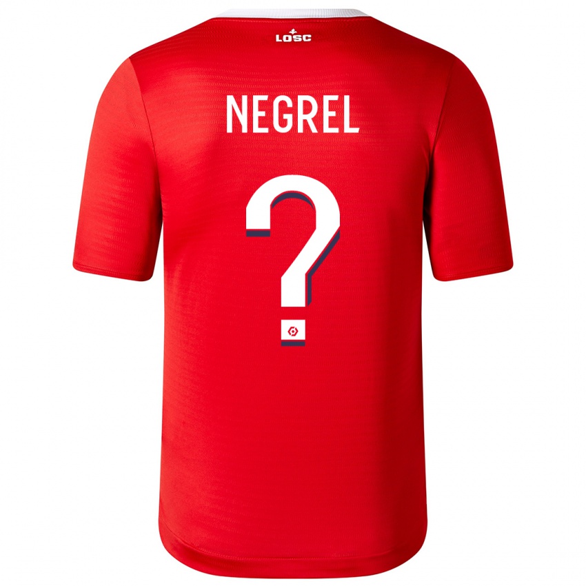 Niño Camiseta Tom Negrel #0 Rojo 1ª Equipación 2023/24 La Camisa Chile