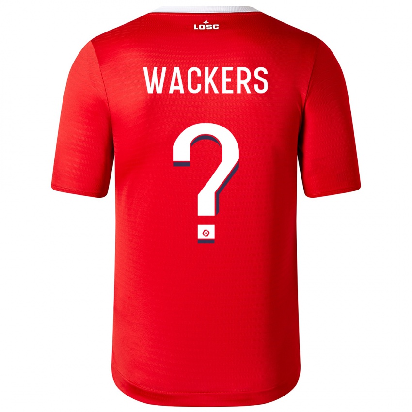 Niño Camiseta Maxime Wackers #0 Rojo 1ª Equipación 2023/24 La Camisa Chile