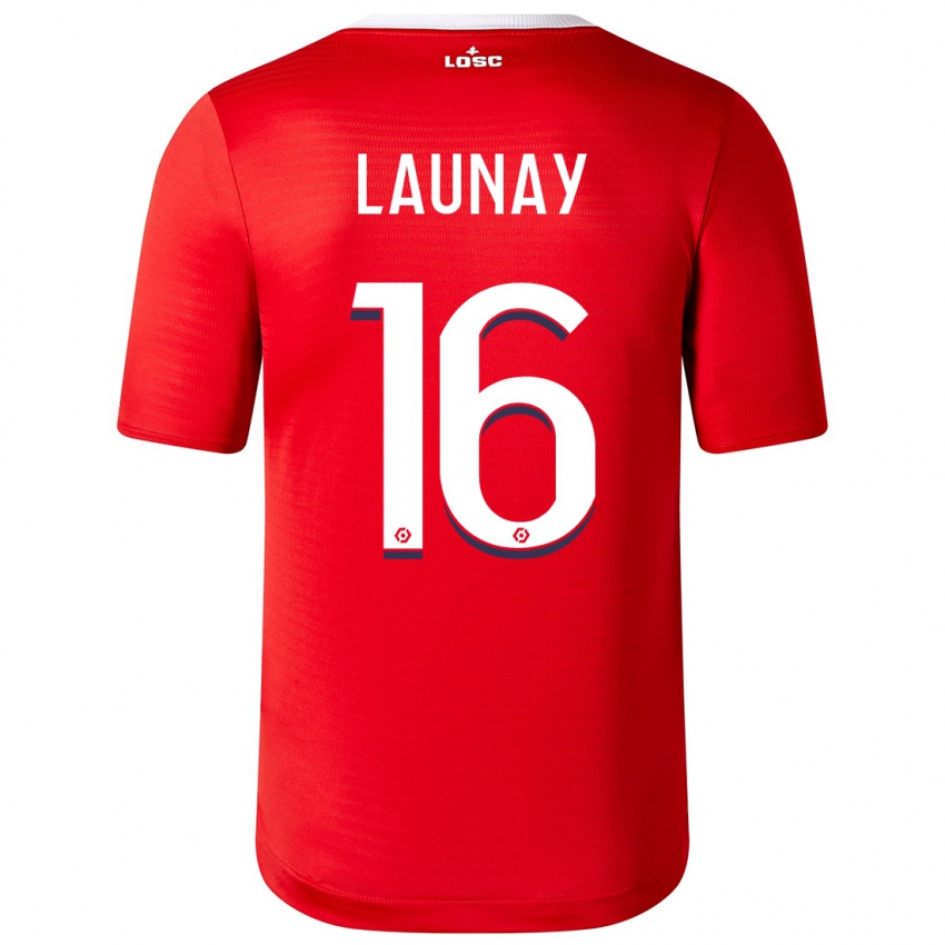 Niño Camiseta Elisa Launay #16 Rojo 1ª Equipación 2023/24 La Camisa Chile