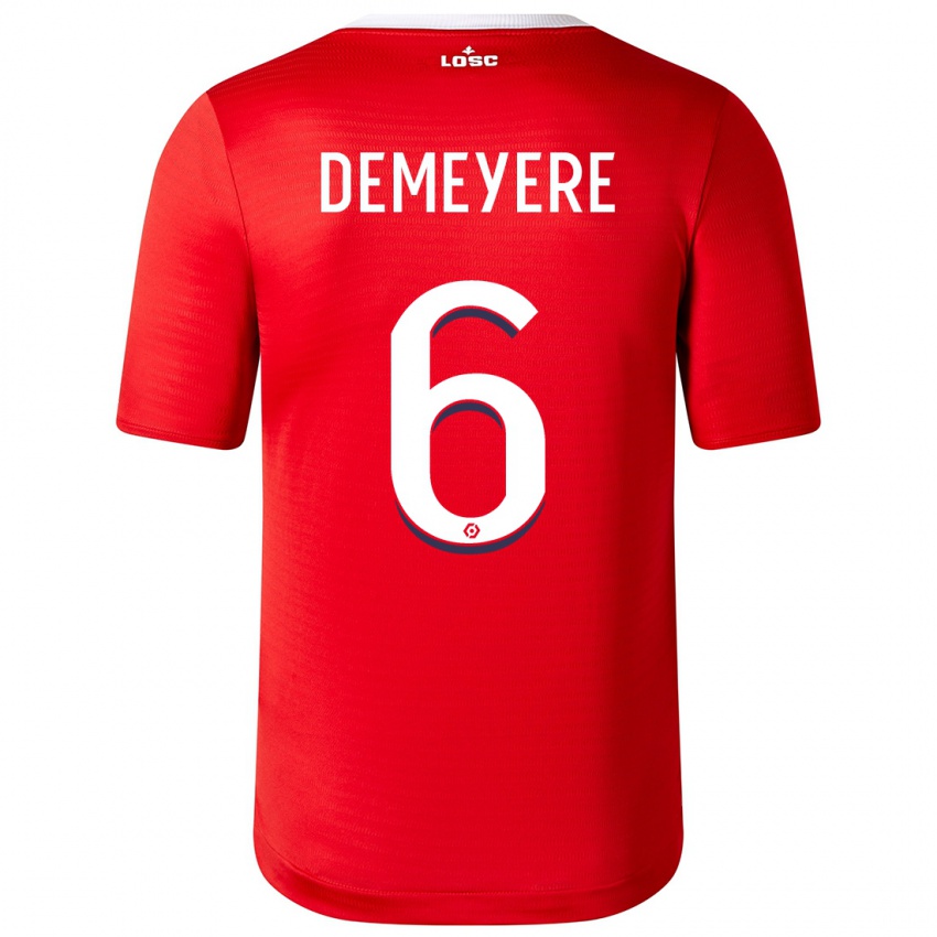 Niño Camiseta Silke Demeyere #6 Rojo 1ª Equipación 2023/24 La Camisa Chile