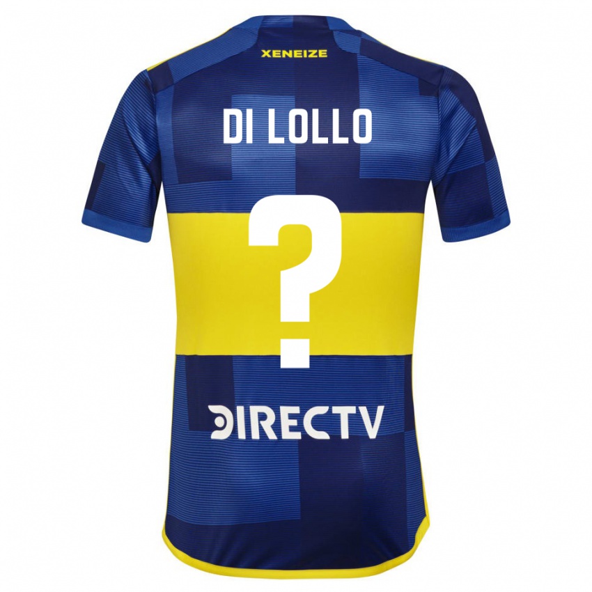 Niño Camiseta Lautaro Di Lollo #0 Azul Oscuro Amarillo 1ª Equipación 2023/24 La Camisa Chile