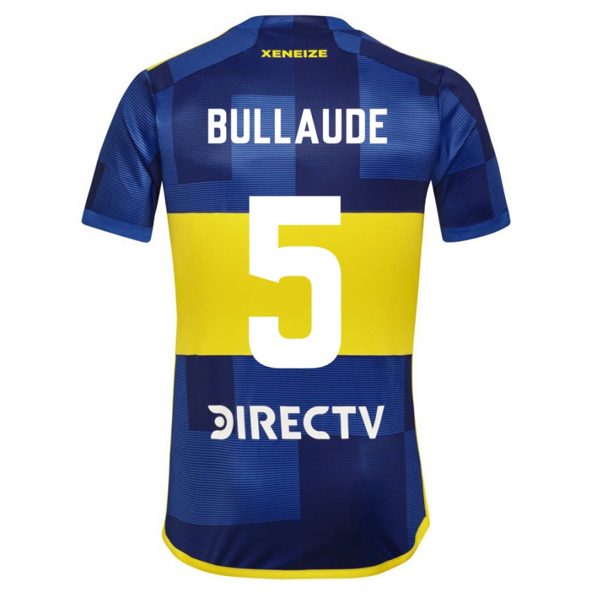 Niño Camiseta Ezequiel Bullaude #5 Azul Oscuro Amarillo 1ª Equipación 2023/24 La Camisa Chile
