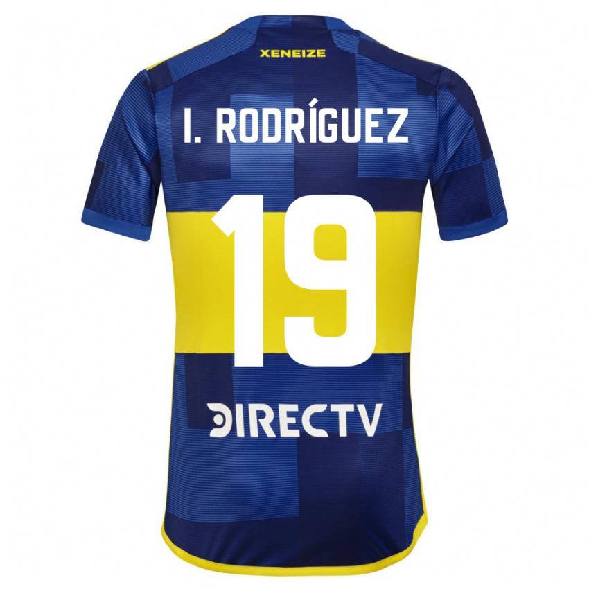 Niño Camiseta Ignacio Rodríguez #19 Azul Oscuro Amarillo 1ª Equipación 2023/24 La Camisa Chile