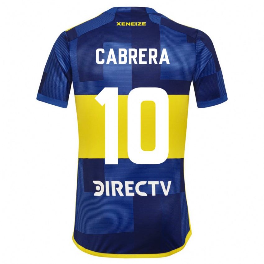 Niño Camiseta Micaela Cabrera #10 Azul Oscuro Amarillo 1ª Equipación 2023/24 La Camisa Chile
