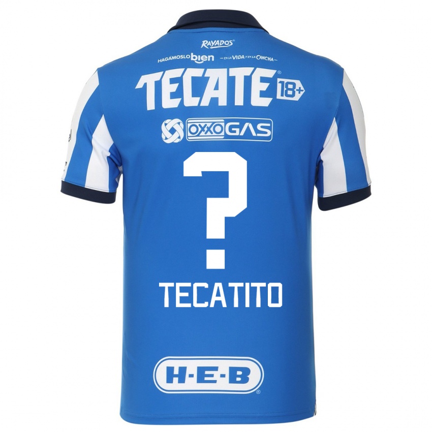 Niño Camiseta Tecatito #0 Azul Blanco 1ª Equipación 2023/24 La Camisa Chile