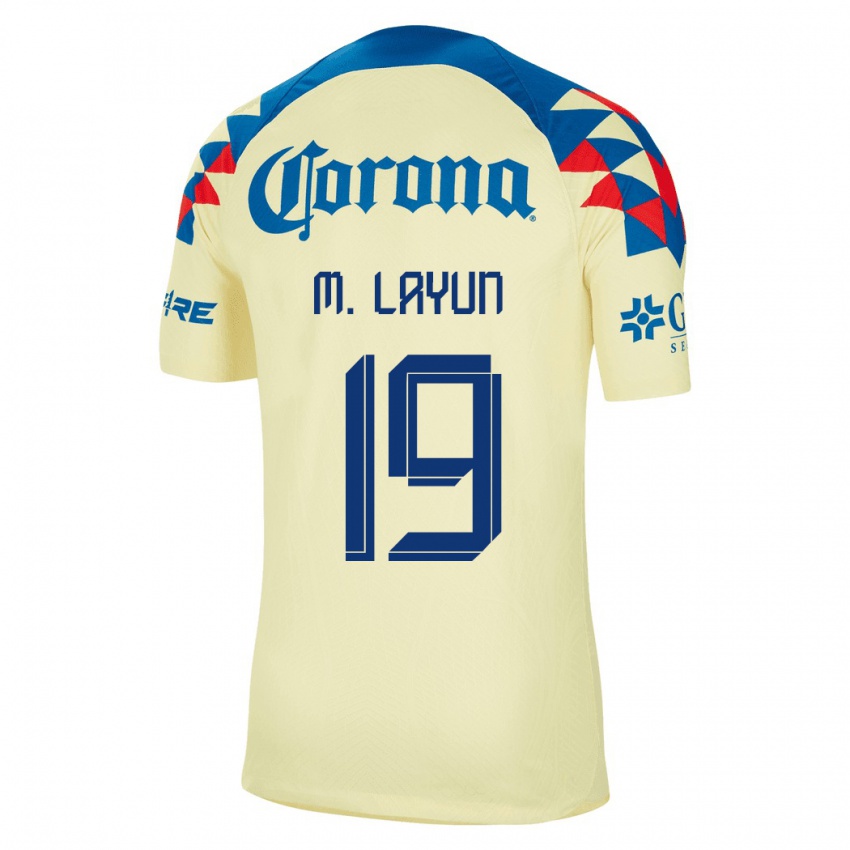 Niño Camiseta Miguel Layun #19 Amarillo 1ª Equipación 2023/24 La Camisa Chile