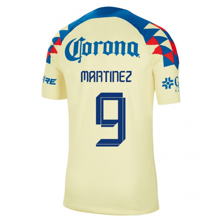 Niño Camiseta Roger Martinez #9 Amarillo 1ª Equipación 2023/24 La Camisa Chile