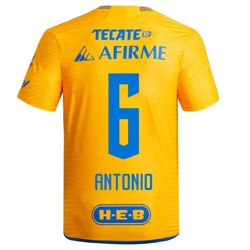 Niño Camiseta Nancy Antonio #6 Amarillo 1ª Equipación 2023/24 La Camisa Chile