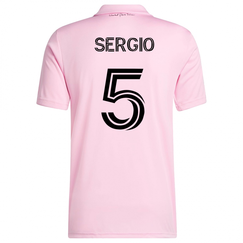 Niño Camiseta Sergio Busquets #5 Rosa 1ª Equipación 2023/24 La Camisa Chile