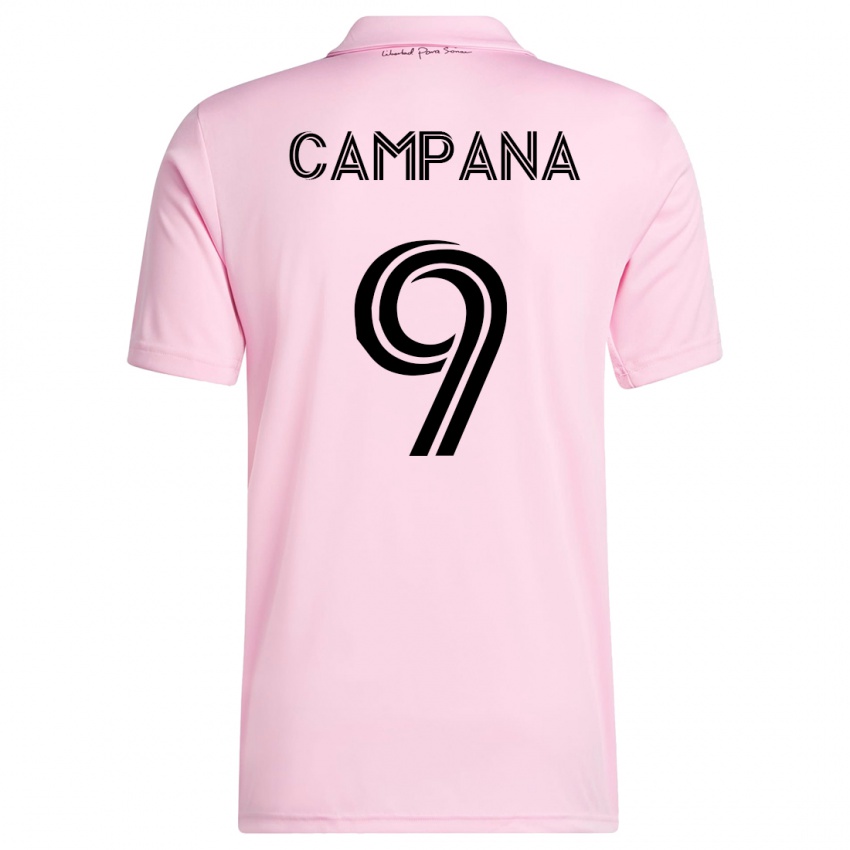Niño Camiseta Leonardo Campana #9 Rosa 1ª Equipación 2023/24 La Camisa Chile