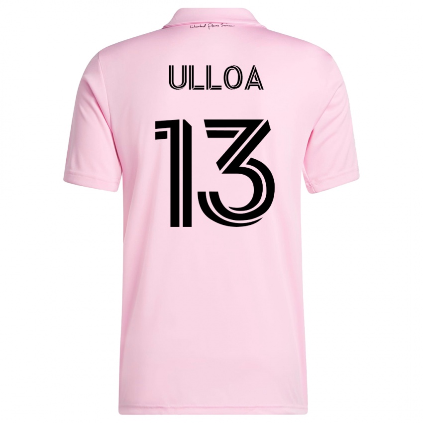 Niño Camiseta Víctor Ulloa #13 Rosa 1ª Equipación 2023/24 La Camisa Chile
