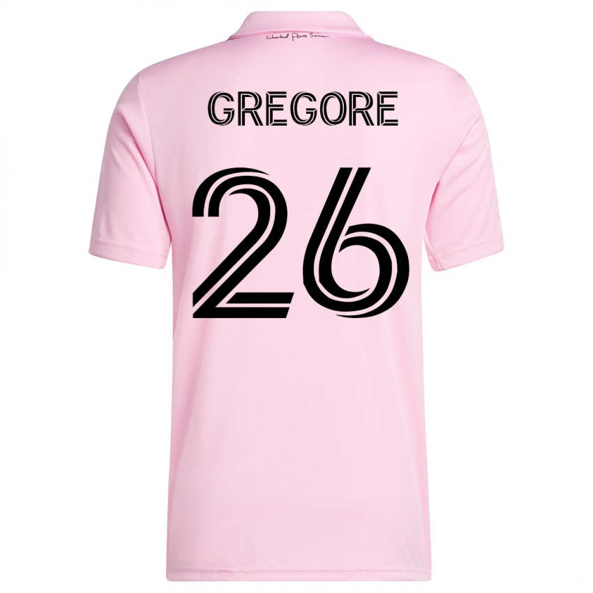 Niño Camiseta Gregore #26 Rosa 1ª Equipación 2023/24 La Camisa Chile