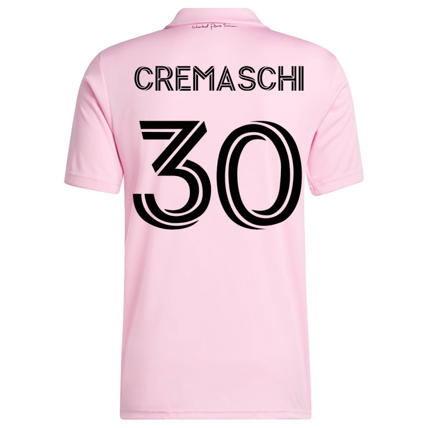 Niño Camiseta Benja Cremaschi #30 Rosa 1ª Equipación 2023/24 La Camisa Chile