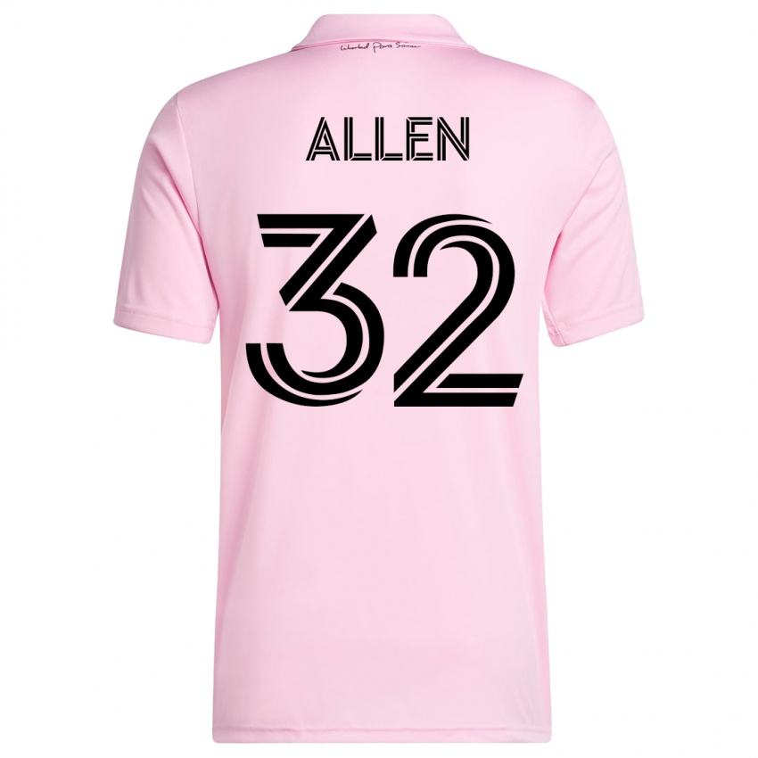 Niño Camiseta Noah Allen #32 Rosa 1ª Equipación 2023/24 La Camisa Chile