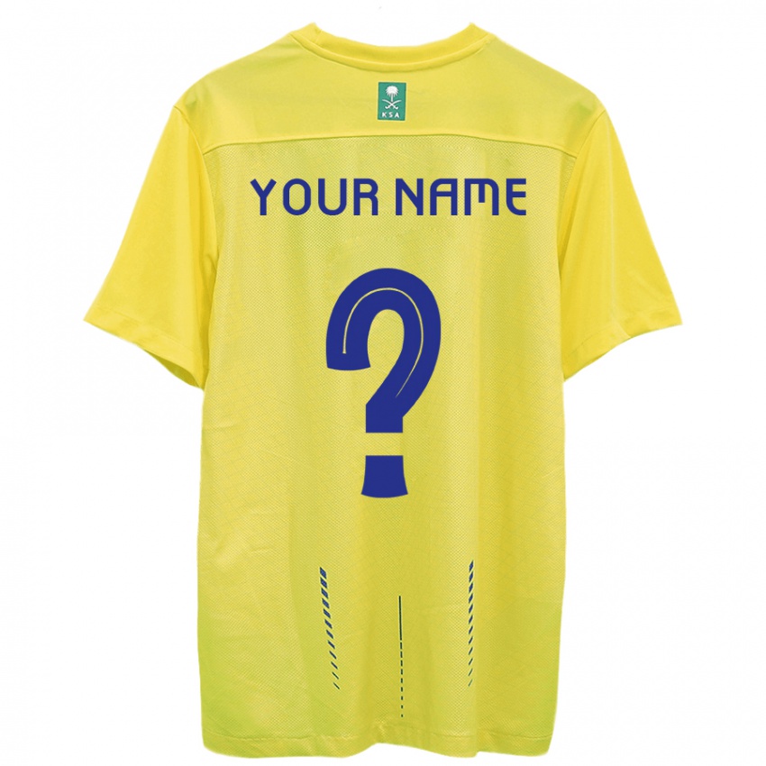 Niño Camiseta Su Nombre #0 Amarillo 1ª Equipación 2023/24 La Camisa Chile