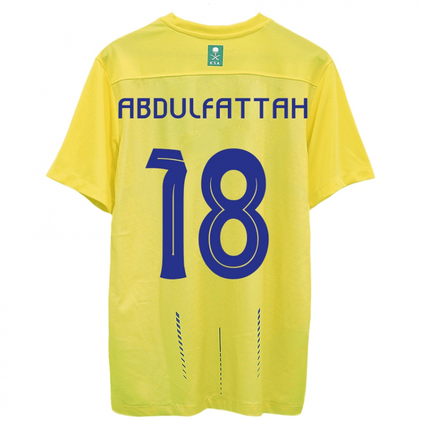 Niño Camiseta Abdulfattah Adam #18 Amarillo 1ª Equipación 2023/24 La Camisa Chile