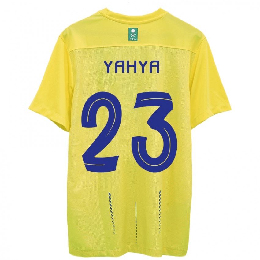Niño Camiseta Ayman Yahya #23 Amarillo 1ª Equipación 2023/24 La Camisa Chile