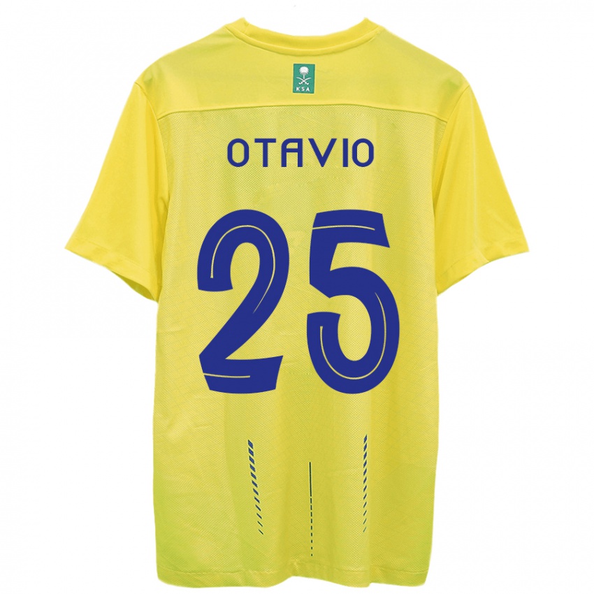 Niño Camiseta Otavio #25 Amarillo 1ª Equipación 2023/24 La Camisa Chile