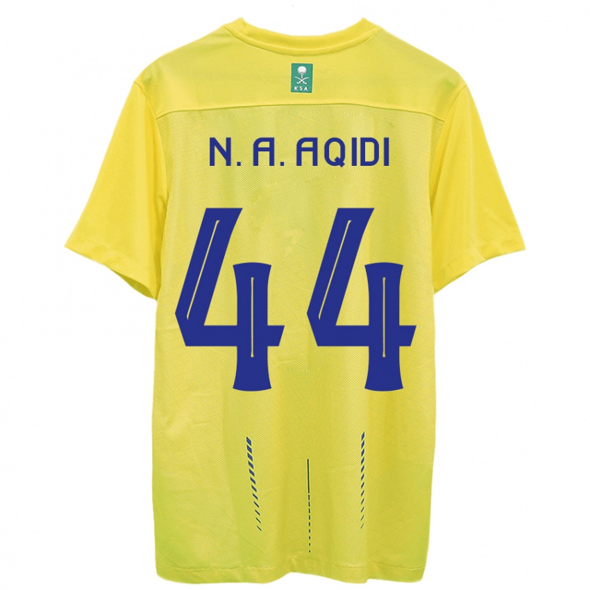 Niño Camiseta Nawaf Al-Aqidi #44 Amarillo 1ª Equipación 2023/24 La Camisa Chile