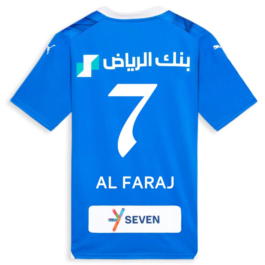 Niño Camiseta Salman Al-Faraj #7 Azul 1ª Equipación 2023/24 La Camisa Chile