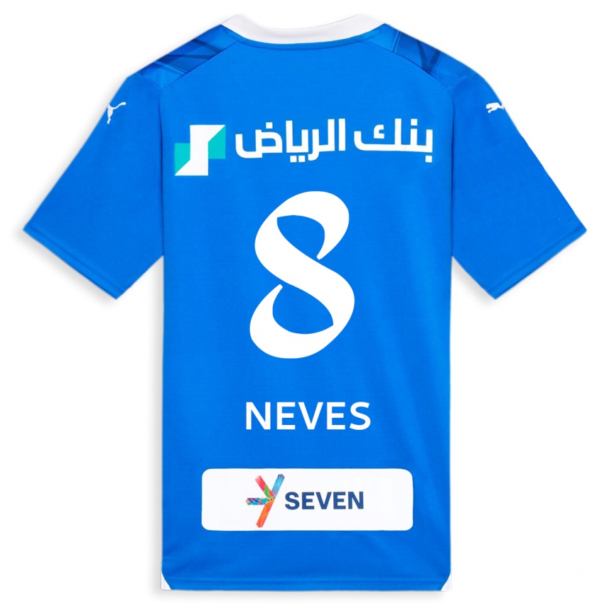 Niño Camiseta Rúben Neves #8 Azul 1ª Equipación 2023/24 La Camisa Chile