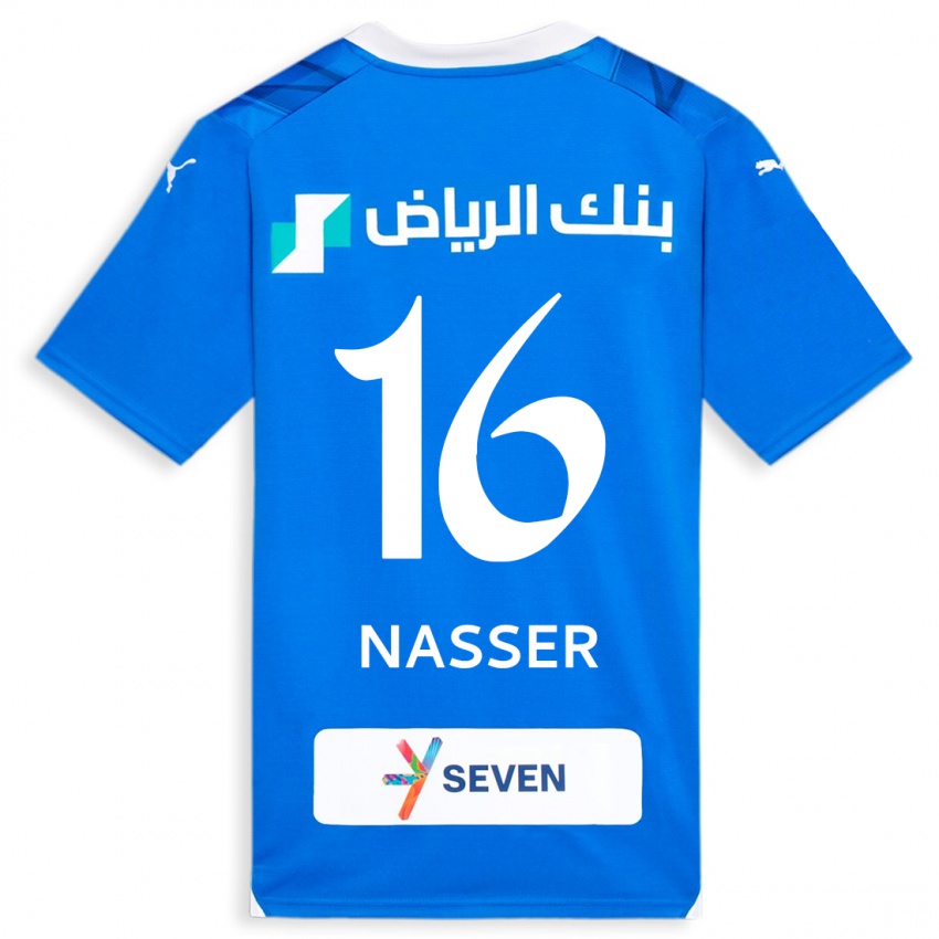 Niño Camiseta Nasser Al-Dawsari #16 Azul 1ª Equipación 2023/24 La Camisa Chile