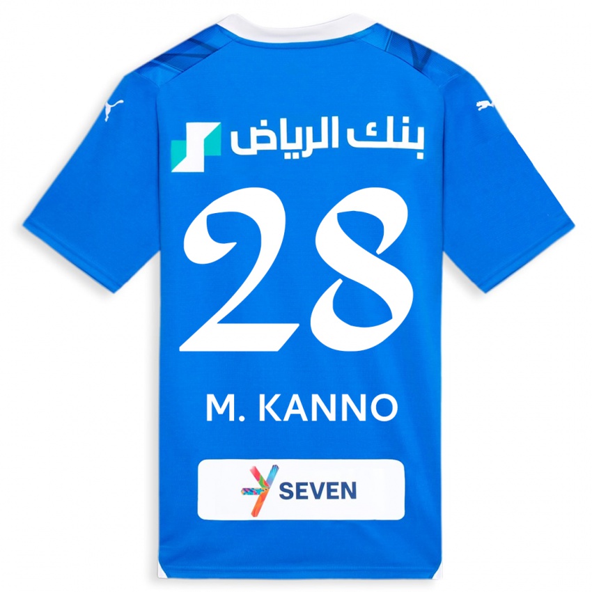 Niño Camiseta Mohamed Kanno #28 Azul 1ª Equipación 2023/24 La Camisa Chile