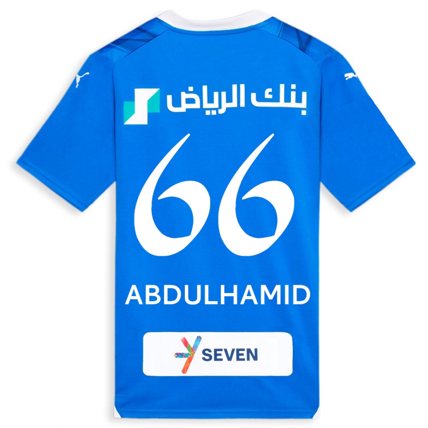 Niño Camiseta Saud Abdulhamid #66 Azul 1ª Equipación 2023/24 La Camisa Chile