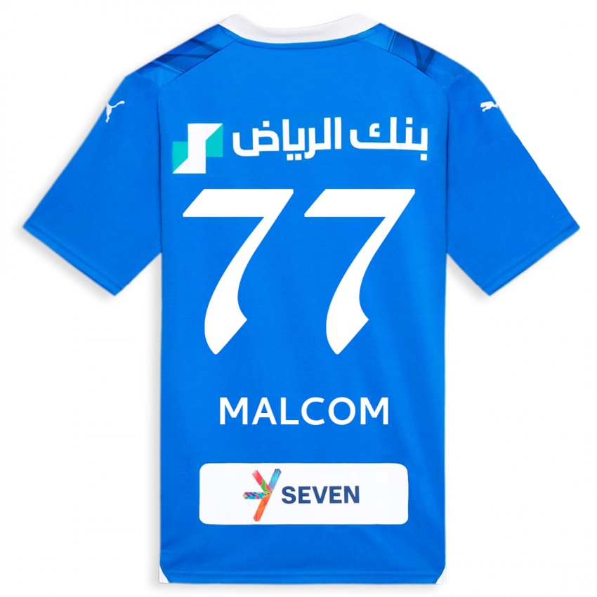 Niño Camiseta Malcom #77 Azul 1ª Equipación 2023/24 La Camisa Chile
