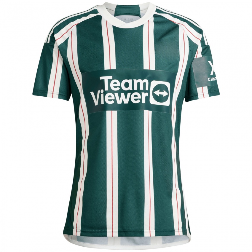 Niño Camiseta Alejandro Garnacho #17 Verde Oscuro 2ª Equipación 2023/24 La Camisa Chile