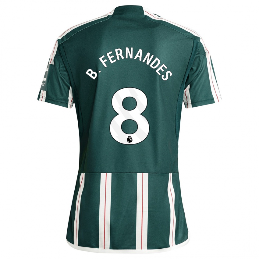 Niño Camiseta Bruno Fernandes #8 Verde Oscuro 2ª Equipación 2023/24 La Camisa Chile
